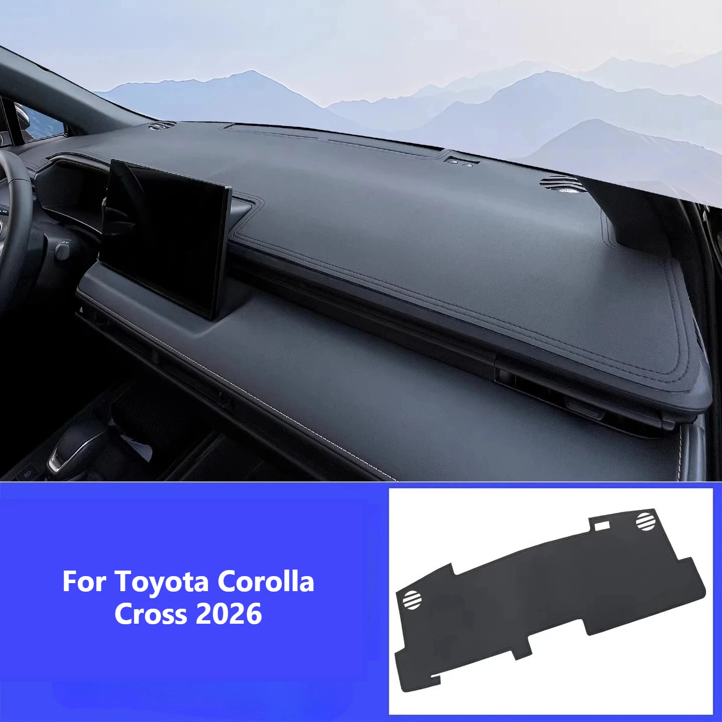 

Защитные накладки на приборную панель для Toyota Corolla Cross 2026: кожаные, солнцезащитные, теплоизоляционные, предотвращающие блики, коврики на панель приборов