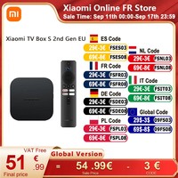 Xiaomi Mi TV Box S 2nd Gen Android Smart TV Box Media Player 4K Ultra HD Google TV Dolby Vision HDR10+ Global Version TV BOX