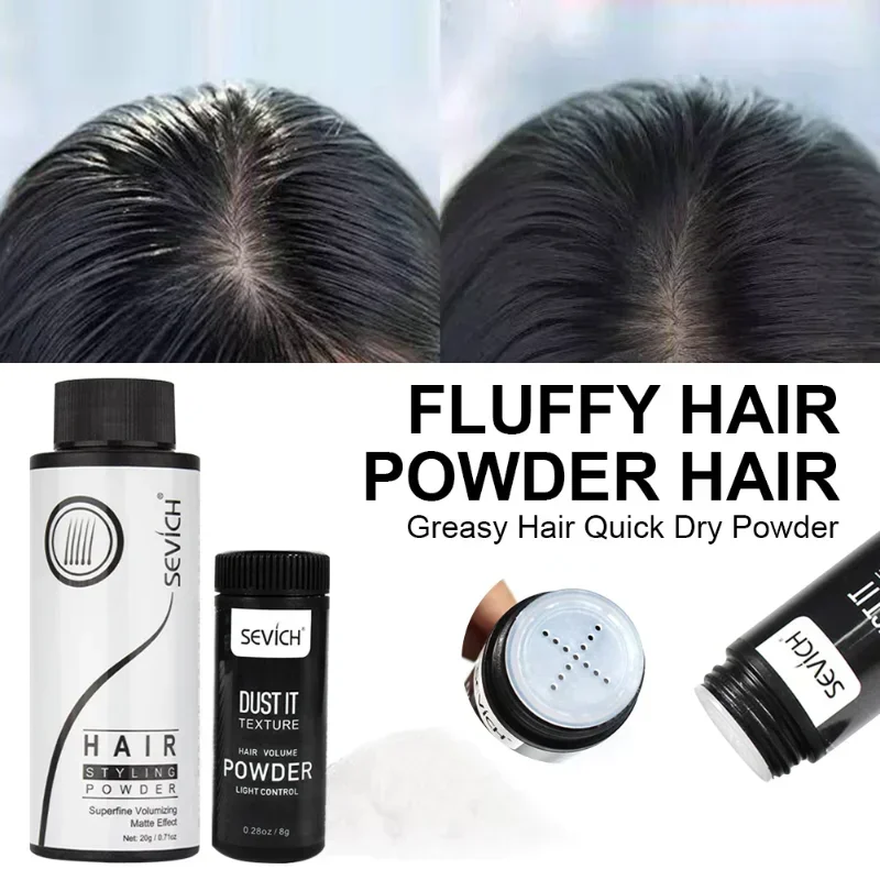 

8g/20g Fluffy Hair Powder Modeling Hair Volumizing Mattifying Powder Fiber Hairspray Best Dust It Men Women Hair Styling