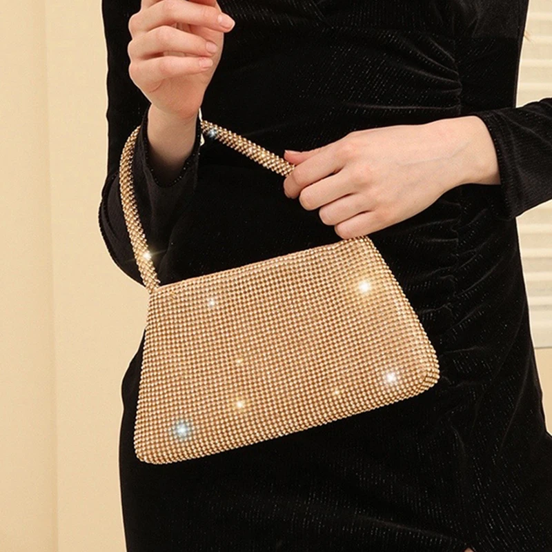 Handtasche für Frauen 2023 Strass ins Mode Party Abend Abendessen Tasche Geldbörse