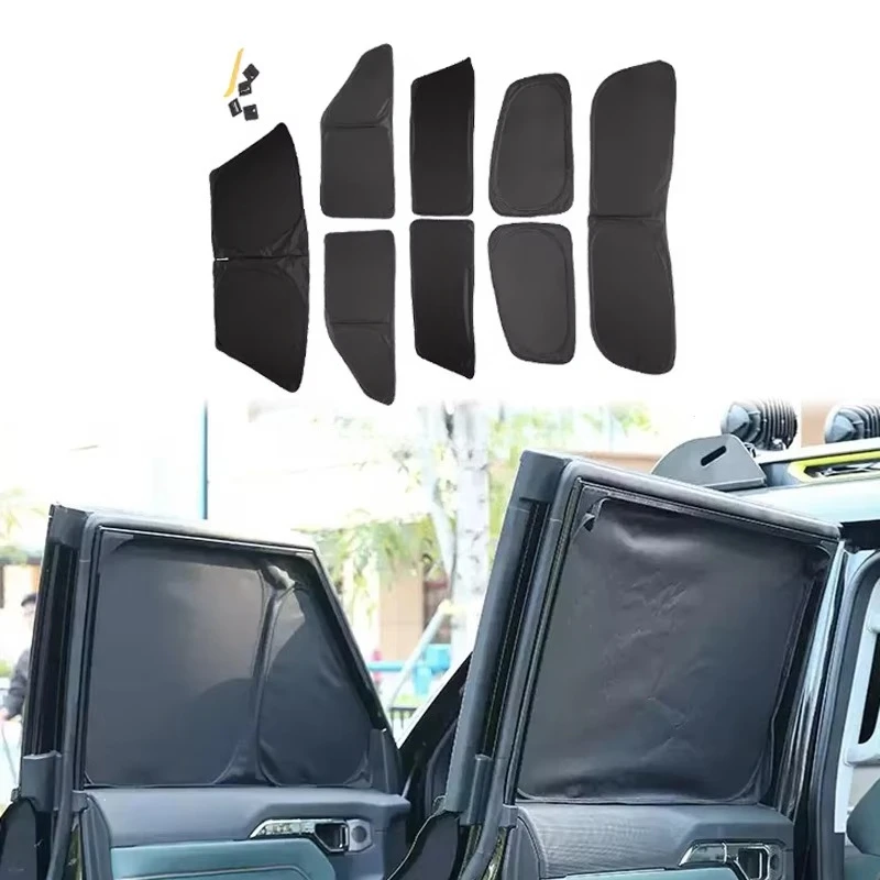 

Car sunshade UV protection privacy curtain canvas front windshield sunshade