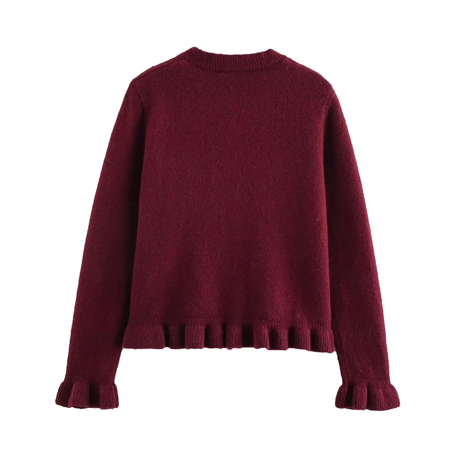 

JNLEAOG модная трикотажная верхняя одежда, женский многослойный декоративный свитер, длинный свеч, круглый Ne, полиэфирное волокно обычной длины