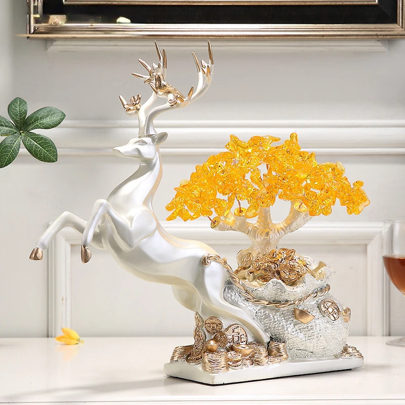 Lucky ornament all the way forward Crystal Fortune Money Tree Home Decoration Room opened for gifts