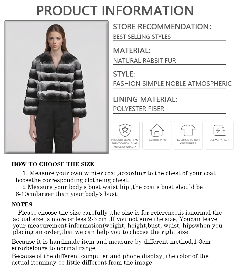 Kurzer Rex-Kaninchenfellmantel mit V-Ausschnitt, Chinchilla-farbige Jacken, Damen-Lederjacke, modischer neuer kurzer natürlicher Pelzmantel