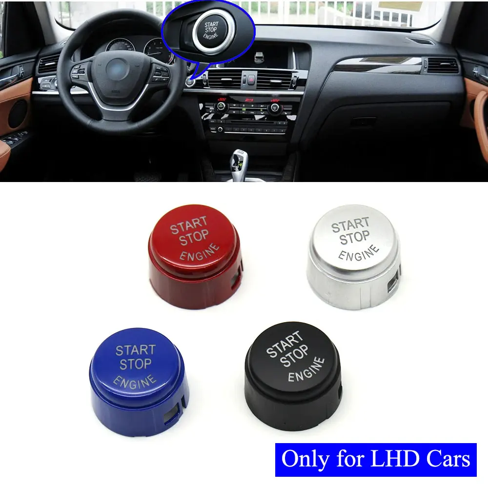 Interruptor de encendido de motor Interior para coche, pulsador de arranque y parada automáticos, botón de reemplazo para BMW X3, F25, X4, F26,