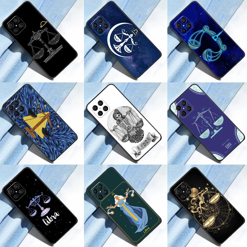 Zodiac Libra Balance Case For Huawei P30 Pro P50 P20 P40 Lite P Smart 2019 Nova 5T Cover For Honor 50 X7 X8 X9