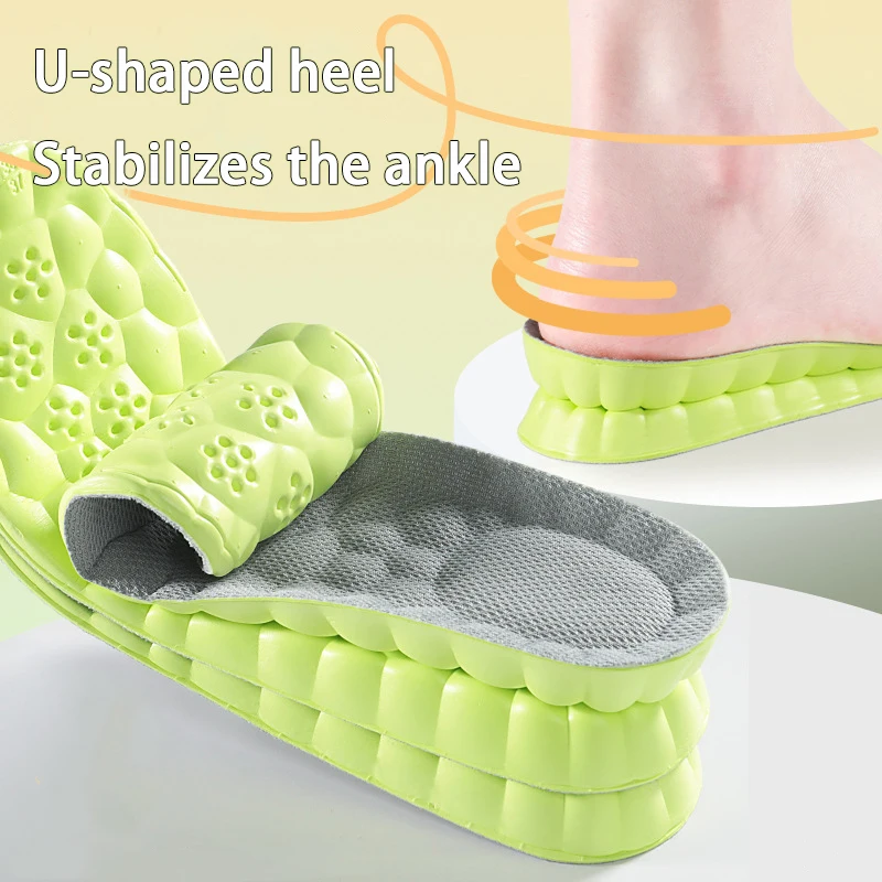 1 زوج/2 زوج جديد تنفس المضادة للرائحة نعل الارتفاع زيادة النعال امتصاص الصدمات نعل الحذاء لينة مريحة نعل رياضي #5