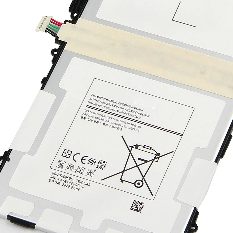 Replacement Battery EB-BT800FBC For Samsung GALAXY Tab S 10.5 T800 T801 T805 T807 SM-T805c EB-BT800FBU EB-BT800FBE 7900mAh