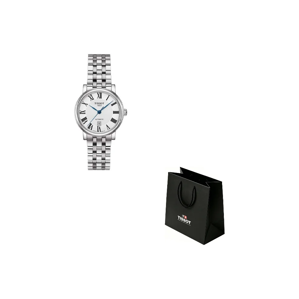 TISSOT Classic Collection Automatic Mechanical Movement 50m Waterproof Women's Watch 30mm Silver Dial T122.207.11.033.00