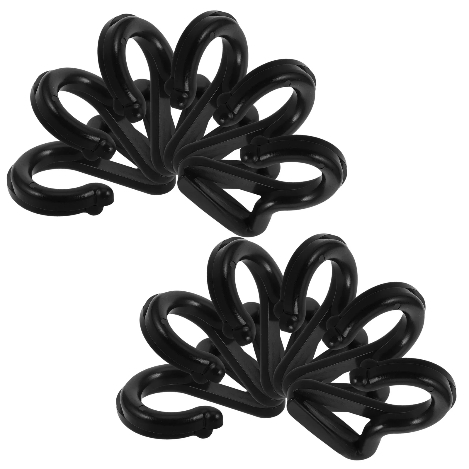 

20Pcs Rv Canopy Hooks S Shape Plastic Holders for Tent Awning Light Hanging Camping Accessories Tarp Clamps Heavy Duty Lock Grip