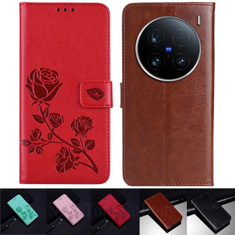 For Vivo X100 Ultra Magnetic Attraction Leather Case For VivoX100Ultra V2366GA V2366HA Holster Flip Cover Wallet Bags Fundas