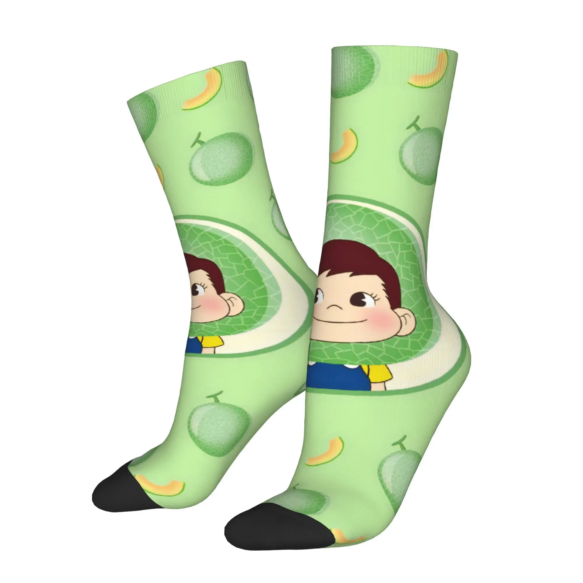 

Забавные мужские носки Happy с рисунком еды, винтажные носки в стиле Харадзюку в стиле хип-хоп, новинка, подарочные носки с принтом