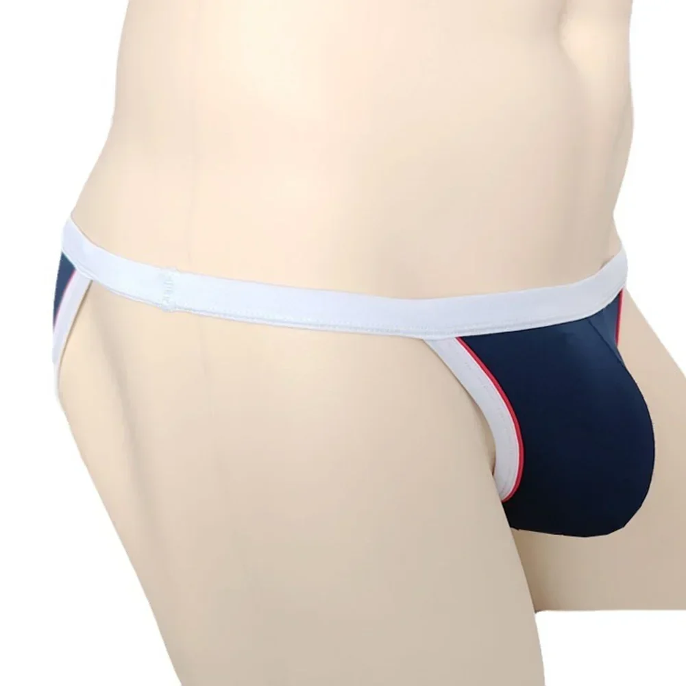 1pc Sexy Men\'s Jockstrap Pouch Briefs Shorts Underwear Low Waist High Cut Man Panties Lingerie Underpants