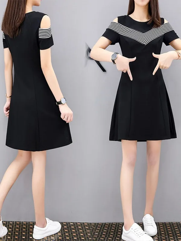 

Новинка: летнее повседневное платье A-силуэта Slim Fit для женщин больших размеров, без бретелей, без этикетки бренда, для работы и отдыха.