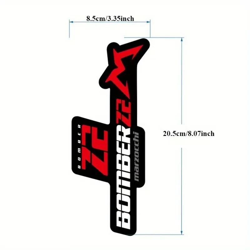 Adesivo decorativo para bicicleta de montanha, 2 peças/folha, 2020 marzocchi BOMBER z2, adesivo para garfo dianteiro.