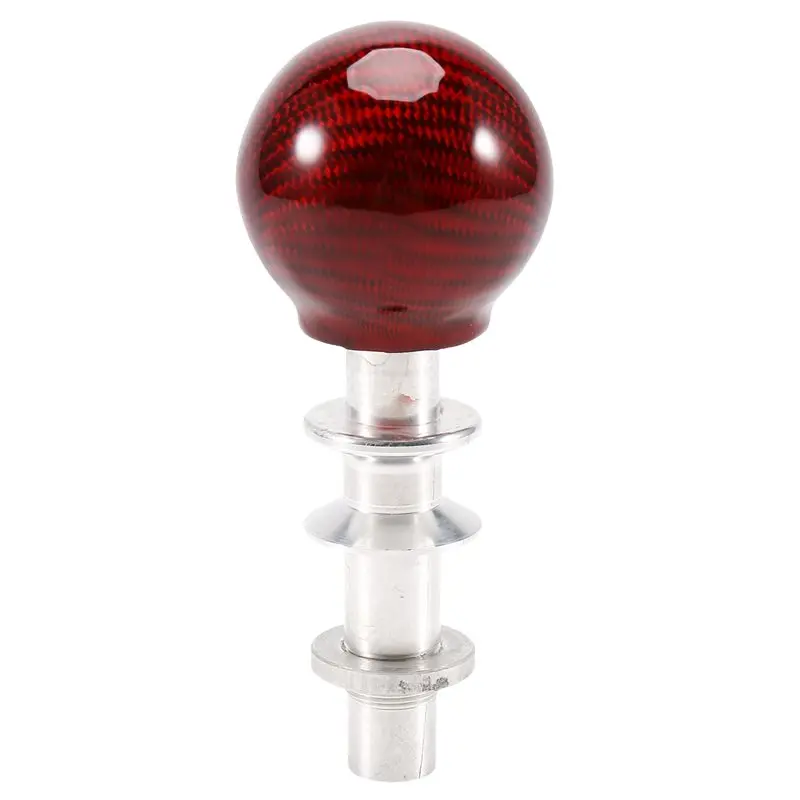 Well New Carbon Fiber Automatic Gear Shift Knob For Ford Mustang 2015-2023 Gear Ball Head Red