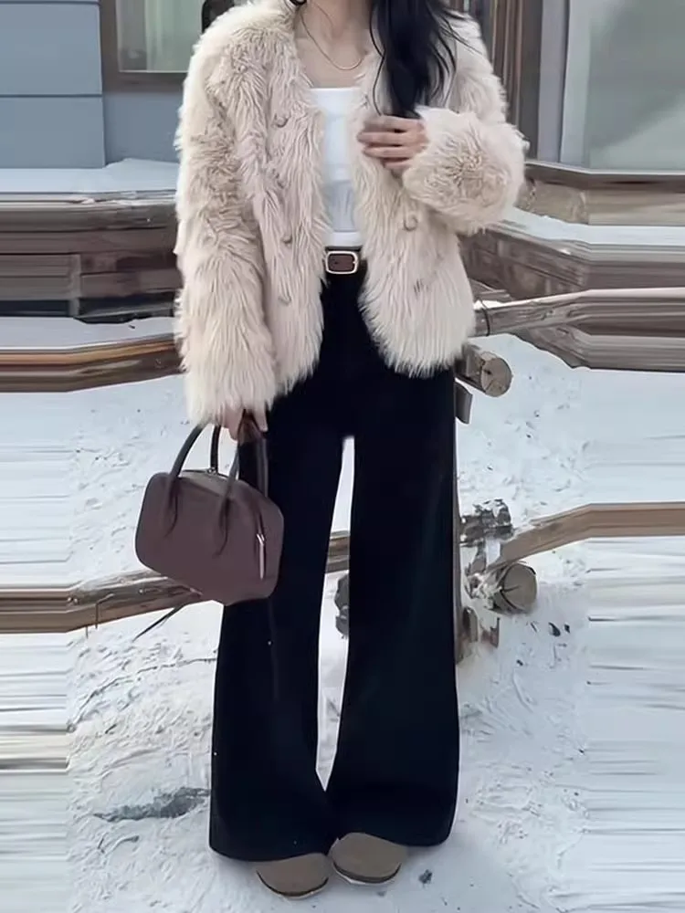 جينز غير رسمي مضيئة السراويل عالية الخصر أسود واسعة الساق بنطلون فضفاض صالح الخريف الشتاء نمط جديد مستقيم السراويل الطويلة للنساء