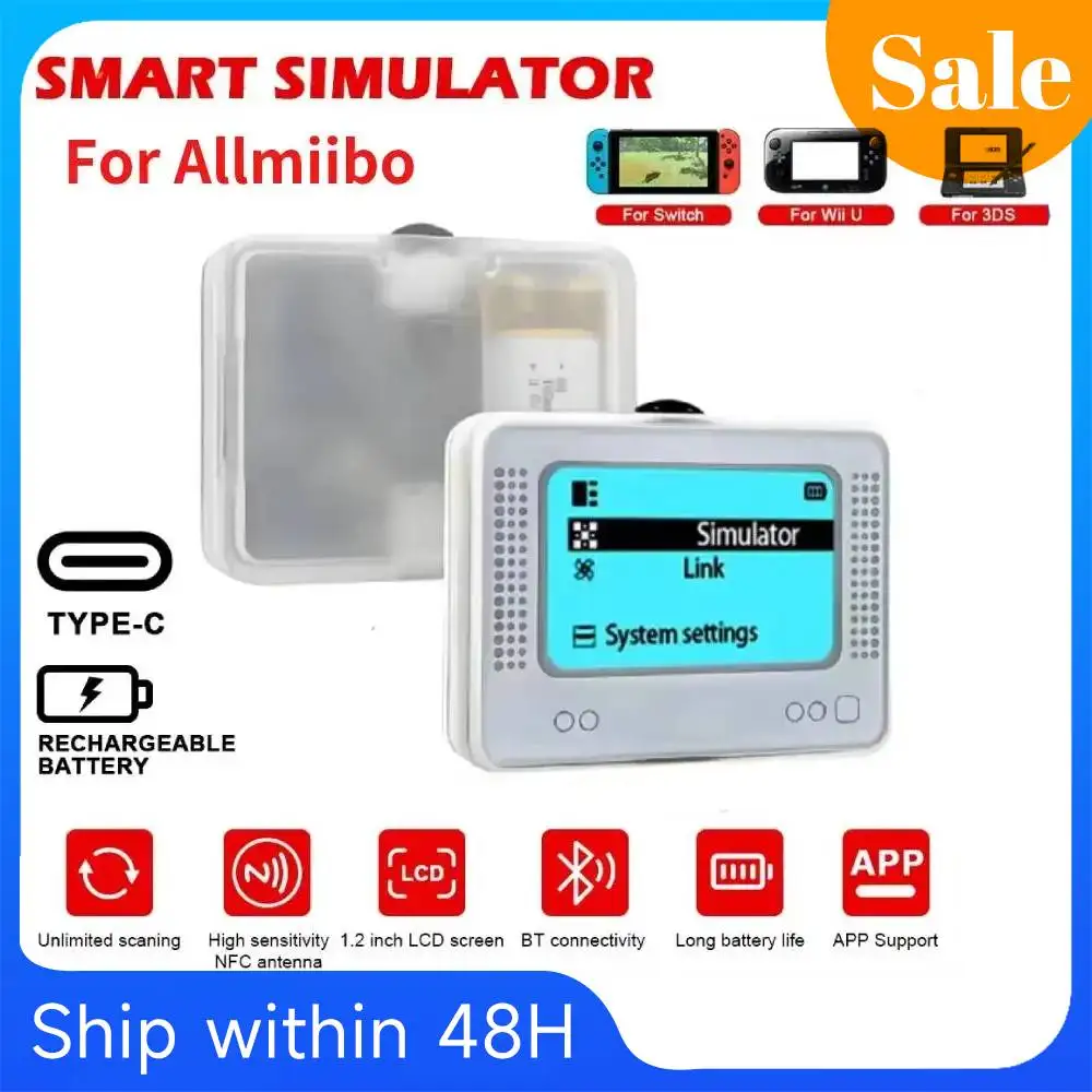 Para Allmiibo, simulador inteligente recargable, emulador, escritor Universal para interruptor 3DS Wii U Kingdom Tears Breath Wild