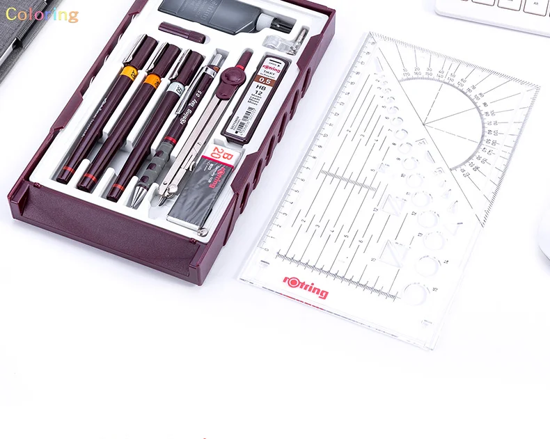 Original Japan Holbein Rotring Needle Pens Master Waterproof Stroke Architectural Engineer Drawing Design Comics  Needle Pen Set