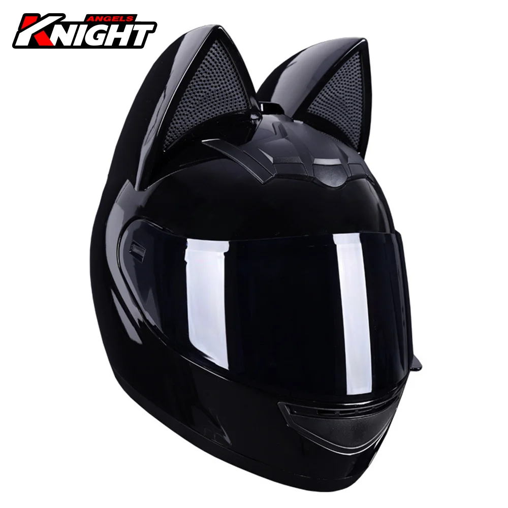 

HNJ Motorcycle Helmet Cat Ear Men Women ECE Certification Rider Off-road Helmet Casco Moto Motocross Motorbike Full Face Helmet