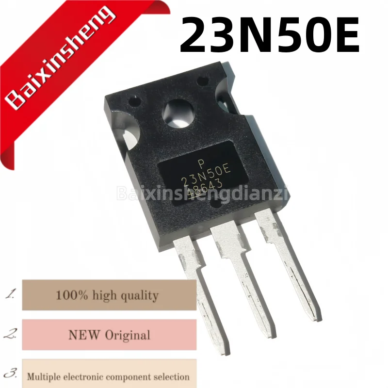 

10 pieces, brand new 23N50E, FMH23N50E, 23A500V, TO-247, MOSFET, good quality