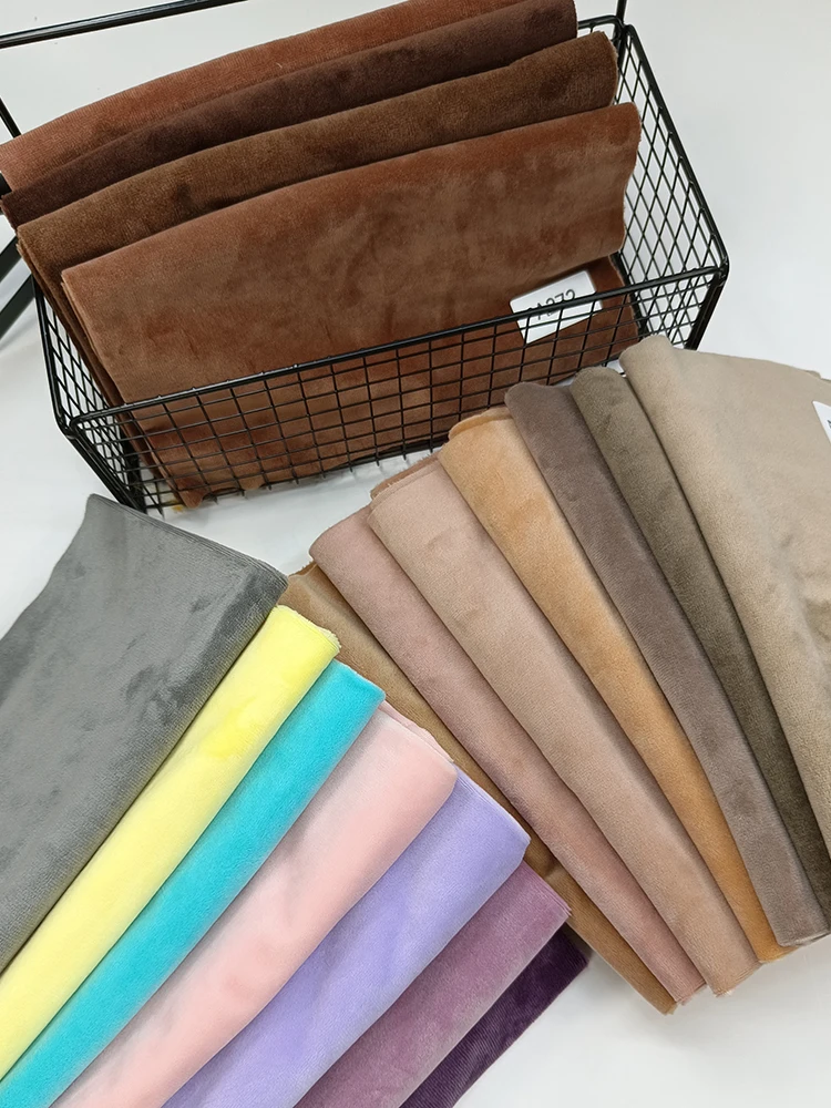 ZYFMPTEX 2024 Super Soft Shorty Velboa Fabric 1mm 45x50cm Plush Handwork DIY Doll Body Soft Fabric 100% Polyester