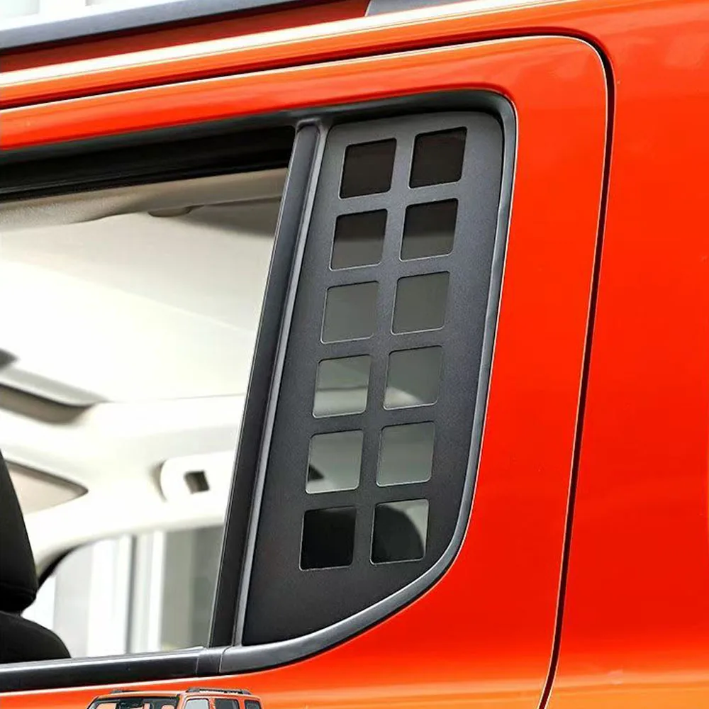 Fit For WEY Tank 300 Modified side window glass decal aluminum alloy rear small window glass decorative sheet car sticker