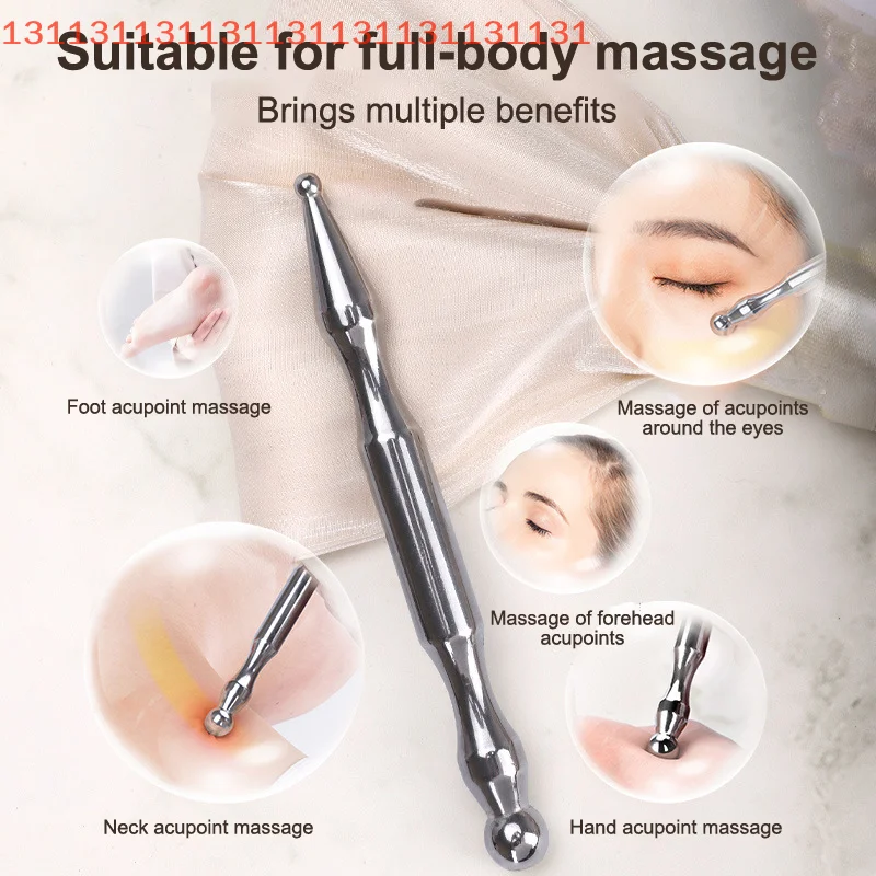 

Массажер триггерной точки для глубоких тканей, спины, тела, массажа лица, ручка для акупунктуры из нержавеющей стали, инструменты для рефлексологии лица