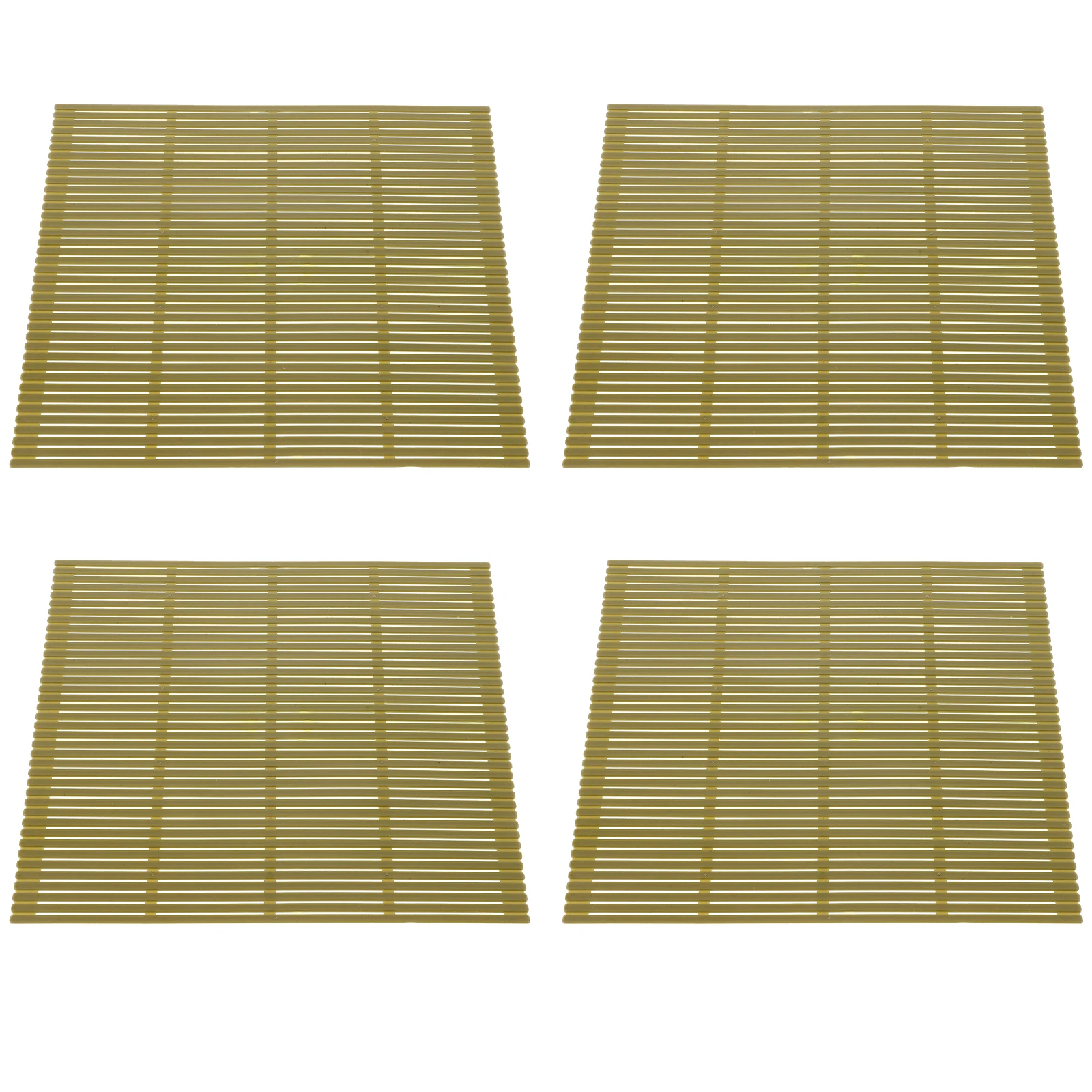 

4Pcs Sushi Rolling Mat Plastic Sushi Making Pad Easy to Use and Clean Perfect for Home Cooking Kitchen Supplies
