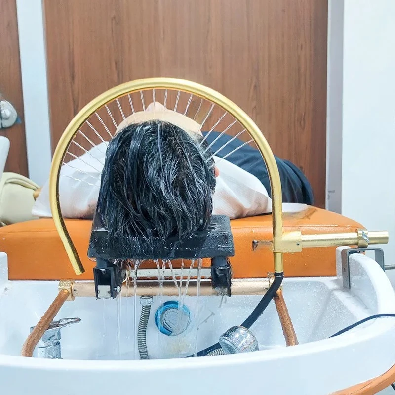 

bed Waterfall shower Shampoo bed Waterfall shower head Tee Thai head treatment bed Water circulation