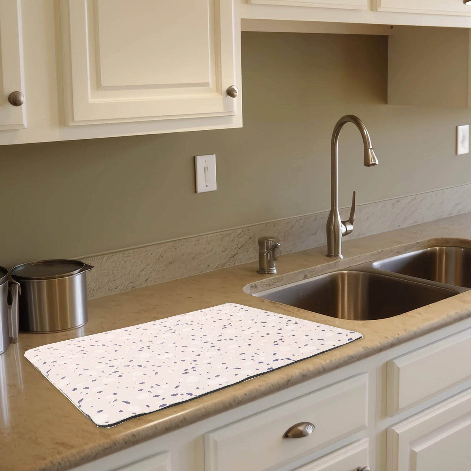 

Kitchen Countertop Drying Mat Waterproof Anti-Slip Absorbent Heat-Resistant for Coffee Machine Blender Bar Sink Dish