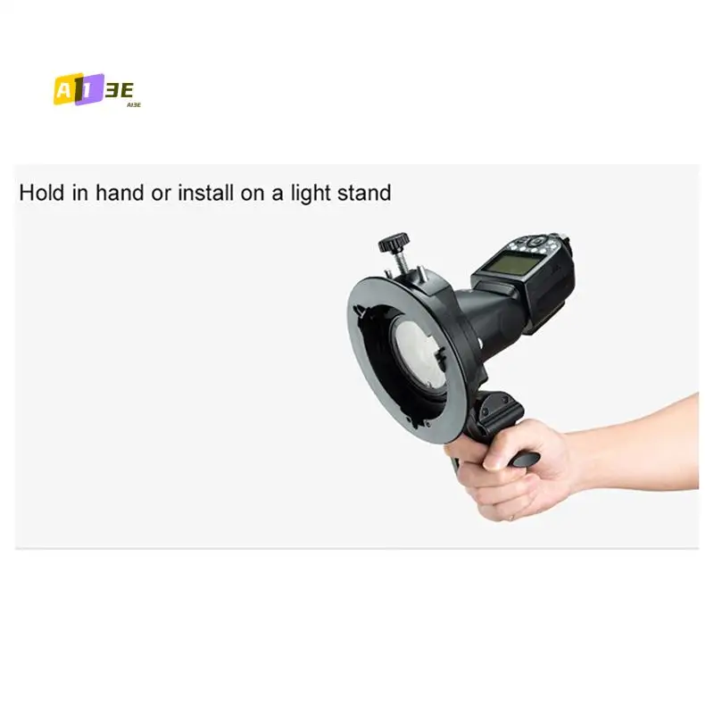 

A13E-For Godox S2 Flash Holder Bracket Lamp Handheld For Godox Flash Light Snoot