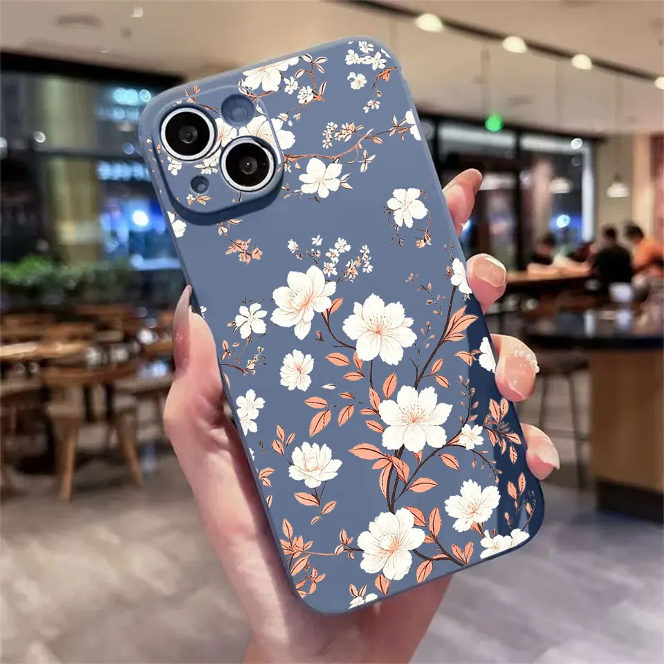Funda de silicona suave con diseño pintado de moda para iPhone 17 16 15 14 13 12 11 Pro Xs Max Air 16e 17e 7 8 6 6s Plus Mini X XR SE 2022 2