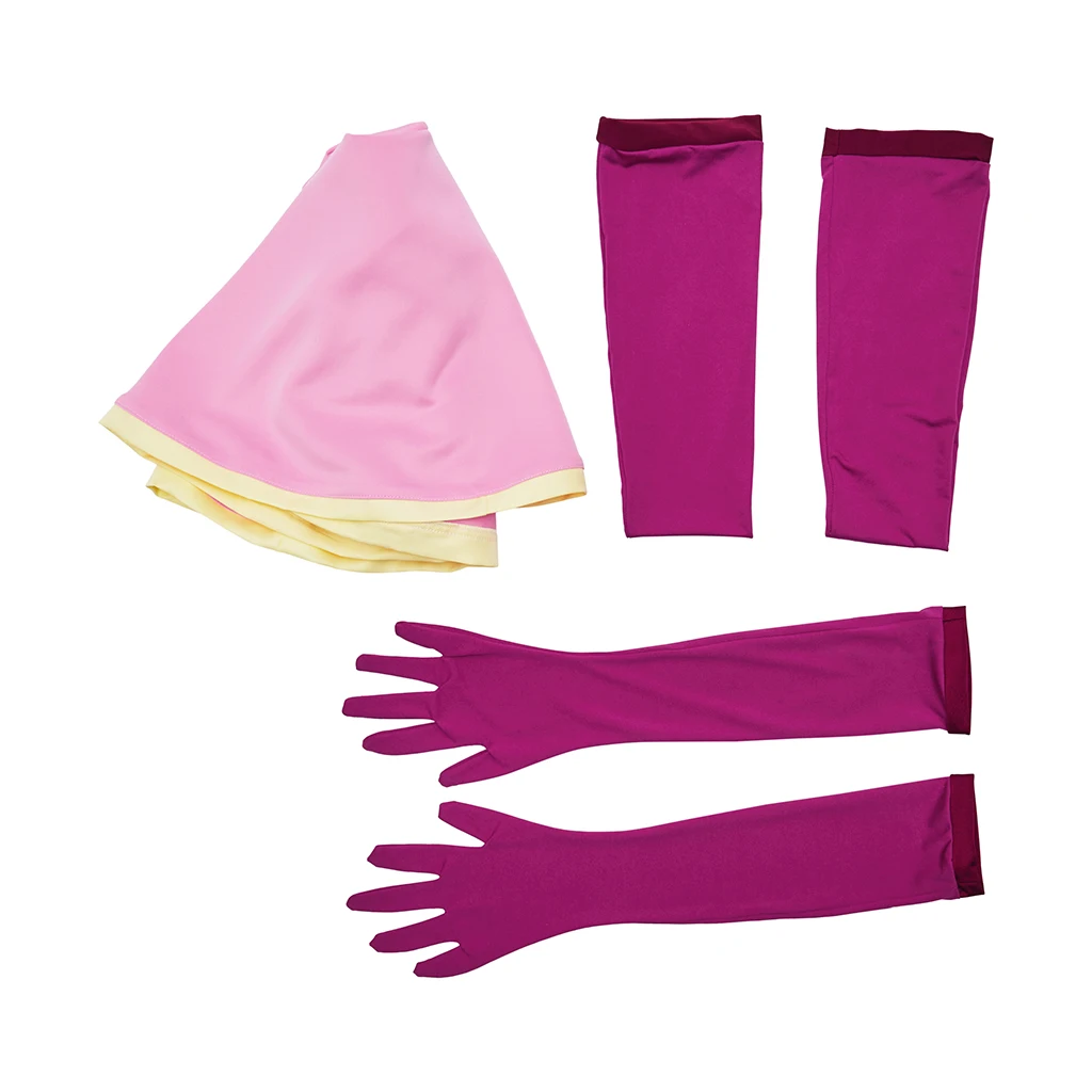 Me!Me!Me! MeMeMe-Chan Cosplay Costume Pink Dress With Gloves Stockings Sexy Women Girl Halloween Carnival Party Costumes