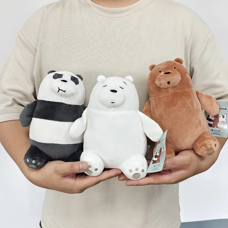 오리지널 6 시리즈 위 베어 베어 플러시 토이 크리스마스 생일 졸업 필드 트립 스키 디자인 소프트 인형 플러시