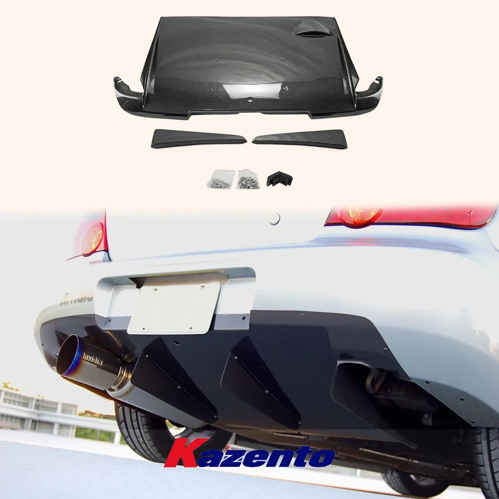 For Subaru 2004-2007 Gdb Gdc Subaru Impreza Wrx 8-9 Rear Diffuser Type A (With Fitting) Carbon Fiber