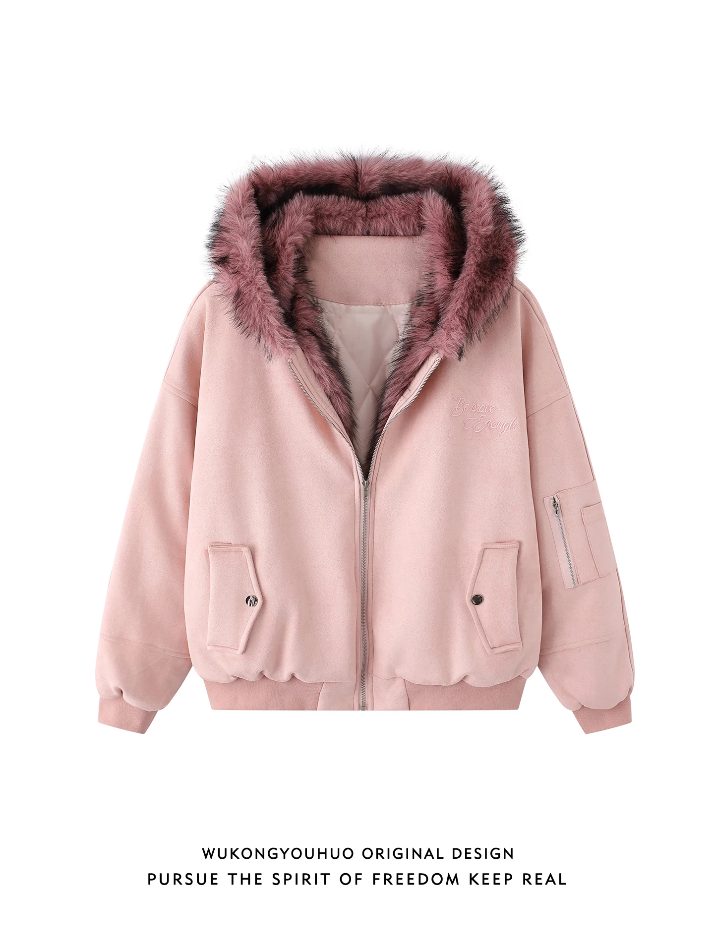 

Модный парный хлопковый джет, зимний теплый замшевый бархатный воротник с капюшоном для мужчин и женщин, американский Sle, молодежный повседневный модный