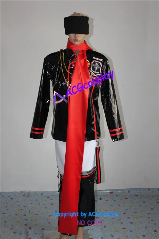 

D.Gray-Man Lavi Cosplay Costume acgcosplay glossy faux leather costumes