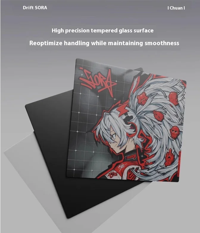 Replica WALLHACK SP-004 DRIFT SORA Glass Mousepad 490*430mm Smooth