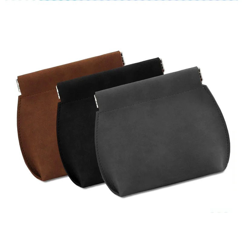 Novelty Coin Purse Spring Sheet Automatic Closure Card Holder Earphones Data Cable Small Change Pouch Key Wallet for Women Men