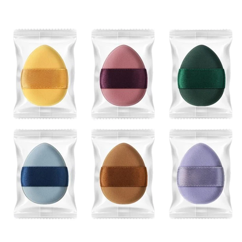 5Pcs Mini Finger Puff Foundation Small Air Cushion Powder Sponge Face Concealer Bb Cream Cosmetic Applicator Makeup Tools