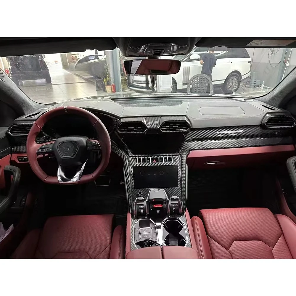 For Urus (2018-2024) Carbon Fiber Interior Modifications Carbon Fiber Overlay for Dashboard Panels