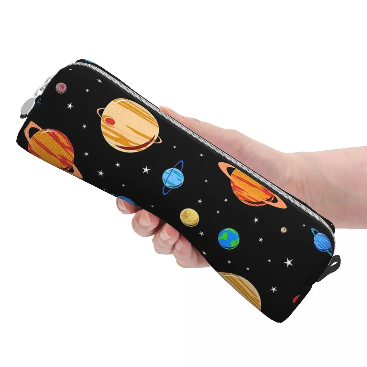 Imagem -03 - Cute Planets Pencil Case Venus Space Box para Estudante Grandes Bolsas de Armazenamento Presente do Escritório Papelaria Divertimento