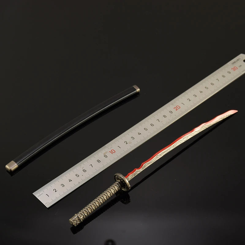 26 سنتيمتر/10.23in Eldenn لعبة الأجهزة الطرفية اليابانية Katanas سلاح معدني نموذج جبل الجثثات بحر الدم السيف سطح المكتب لعبة هدية #5