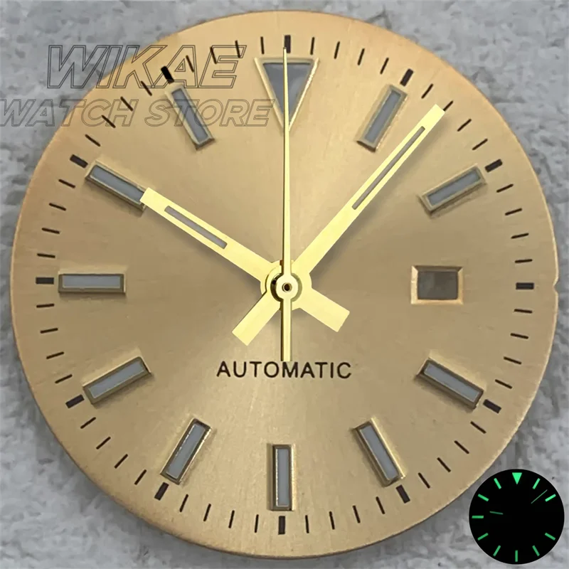 24.5mm NH05 Women's Watch Dial With Hand Roman/drill count/Shell C3 luminous dial for NH05 06 Lady's Watch Modified Accessories