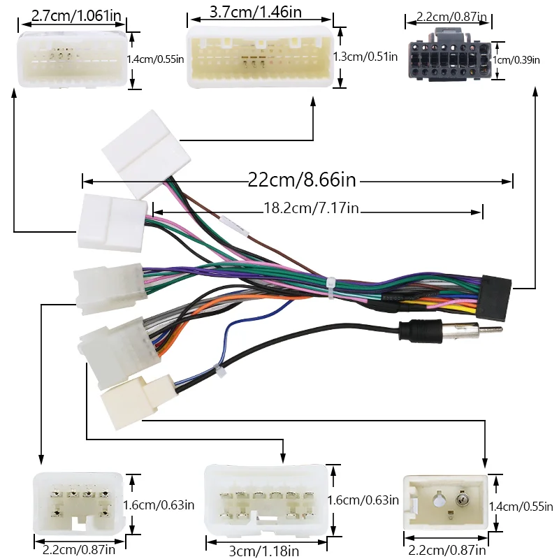 2 Din Car Interior stereo radio AndroidFor 2019-2022 TOYOTA YARIS