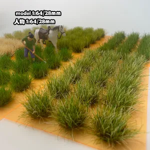 Miniatura Simulação Flower Grass Cluster, Modelo Militar, Construção de DIY, Jardim, Mesa de Areia, Cena Ho, Layout Materials, Diorama Kits 12 principais vendas minhatura de predio - №11