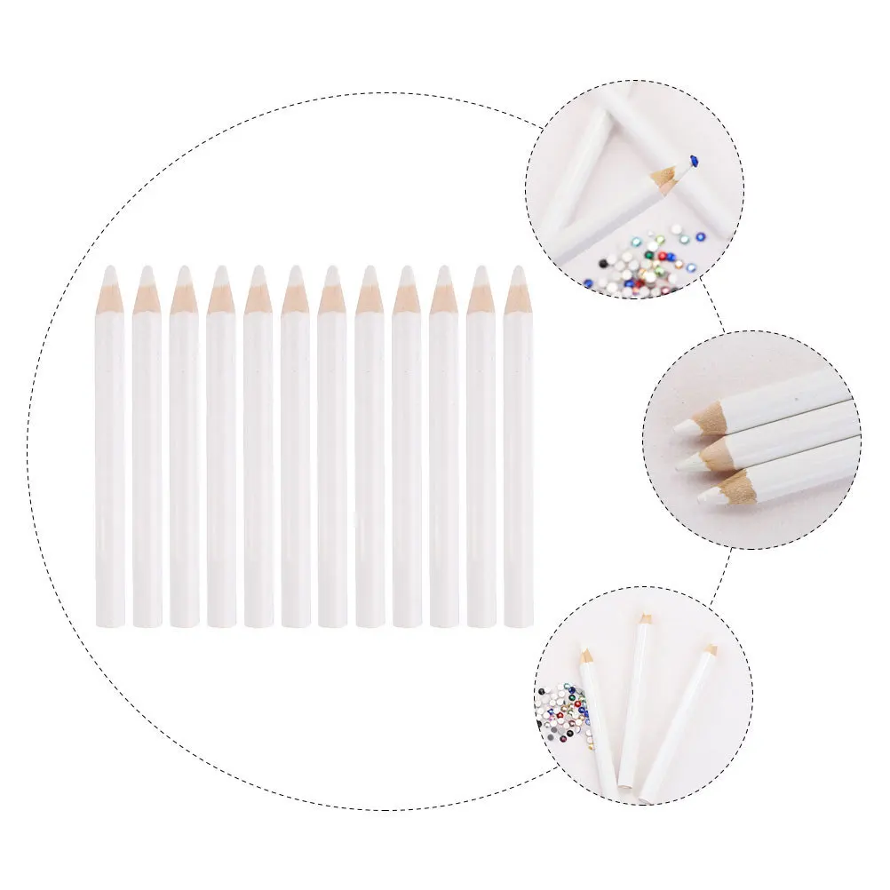 

24Pcs Nail Art Dotting Pen Wooden Rhinestone Picker Manicure Tool for Crystal Diamond Picking Dotting Pen Refillable