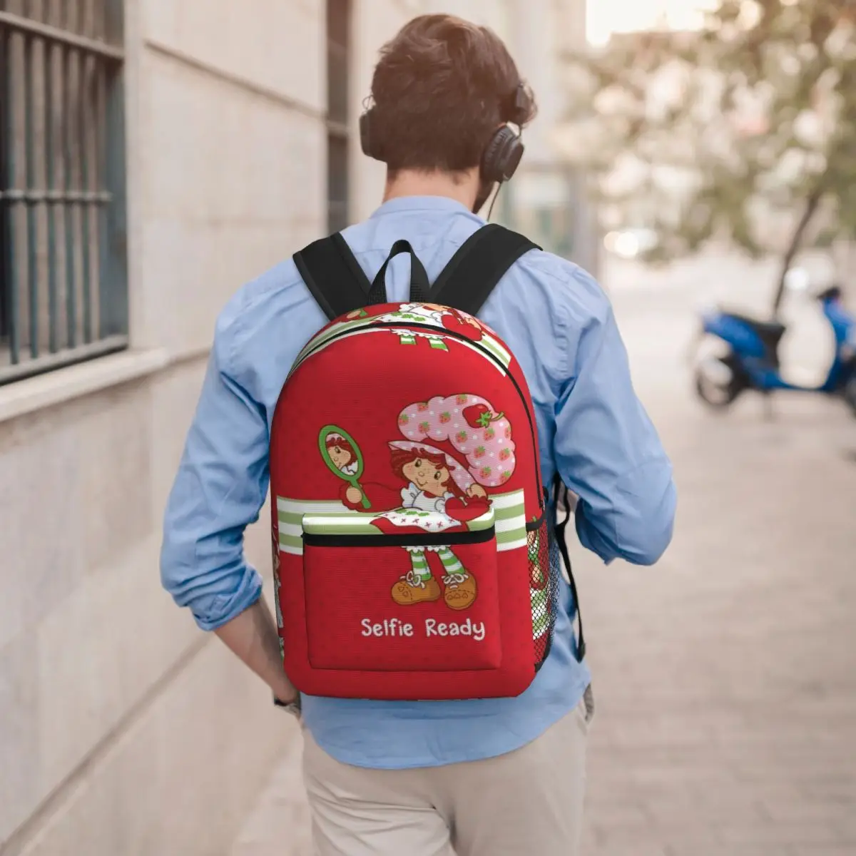 

Like Strawberry ShortCake Backpack Boys Girls BookBag Children School Bag Computer Shoulder Bags for Men Women