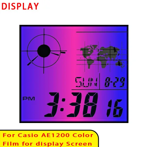 Farbbildschirm-Filtersets für Casio AE1200 Display Gradient Filter Royale Mod Hochwertiges Modellierzubehör – Detail 5